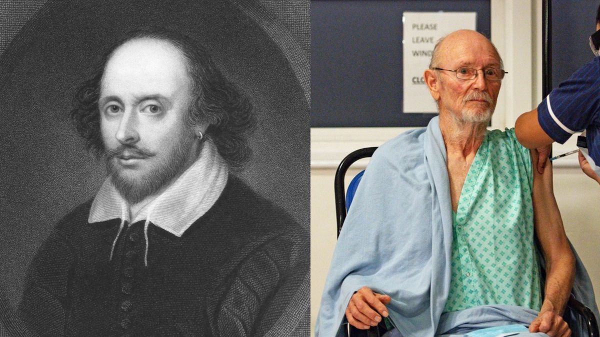 Zemřel Shakespeare. Smrt prvního očkovaného muže zmátla televizní moderátorku